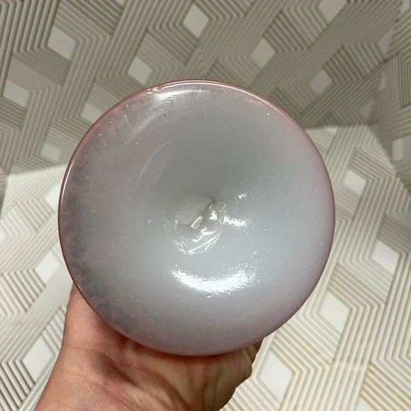 Antique Hand Blown Bristol Glass Vase Hand Painted - Picture 8 of 13